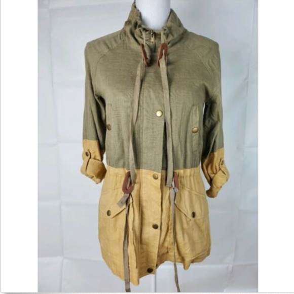 Blu Pepper Sz Small S Womans Jacket Linen Blend - Picture 1 of 7